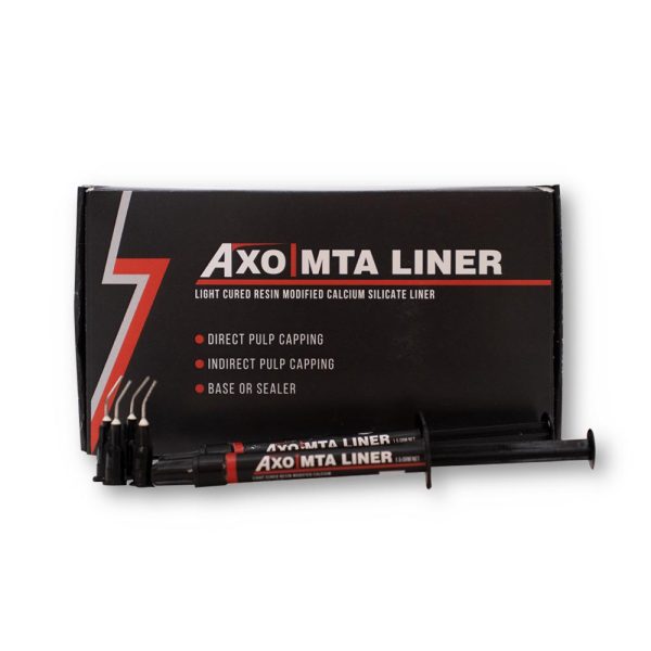 AXIMACK AXO MTA Liner | Light-Cured Resin-Modified Calcium Silicate Pulp Protectant/Liner Designed To Perform As A Barrier And To Protect The Dental Pulpal Complex
