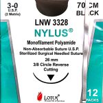 Lotus Nylus Black Suture (Pack of 12)