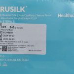 Healthium Trusilk #3-0 Black Braided Silk Suture Reel (B822) - 25mtr Pack of 6