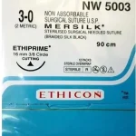 Ethicon Mersilk NW5003 #3-0 Black Braided Suture Pack Of 12
