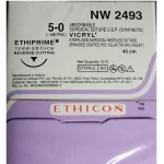 Ethicon Vicryl NW 2493 #5-0 Absorbable Violet Braided Suture