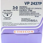 Ethicon Vicryl Plus VP 2437P # 3-0 Absorbable Violet Braided Suture