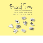 First bondable buccal tube - 4 Pcs