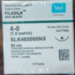 Meril Filasilk #4-0 Black Braided Silk Suture SLK40 5000NX