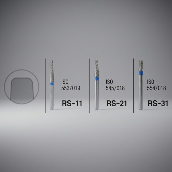 Mani Diamond Burs - Rounded Shoulder / RS  Series