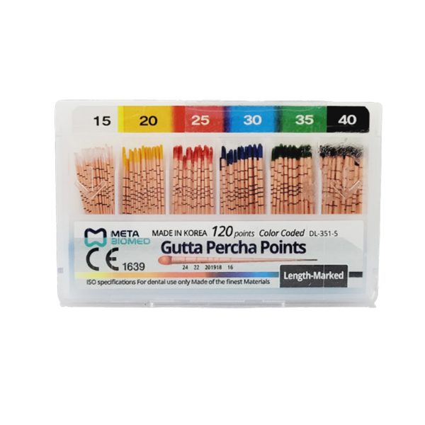 Meta Gutta Percha Points Color Coded Length Marked 2%