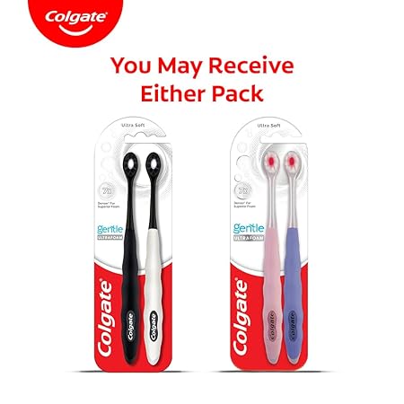 Colgate Gentle UltraFoam Ultra Soft Bristles Manual Toothbrush Set of 2