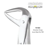 Extraction Forceps Lower Roots No.74N (FX74NS)