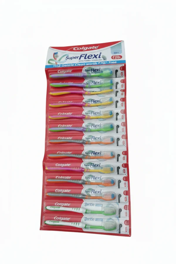 Colgate Super Flexible Toothbrush (Pack of 11+2)