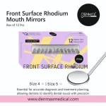 Dental Mouth mirror Tops Front Surface Rhodium Coated No-5