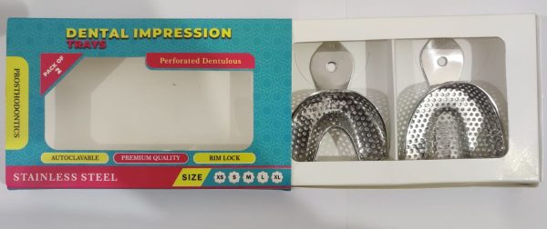 Impression Tray Dentulous Perforated Upper & Lower