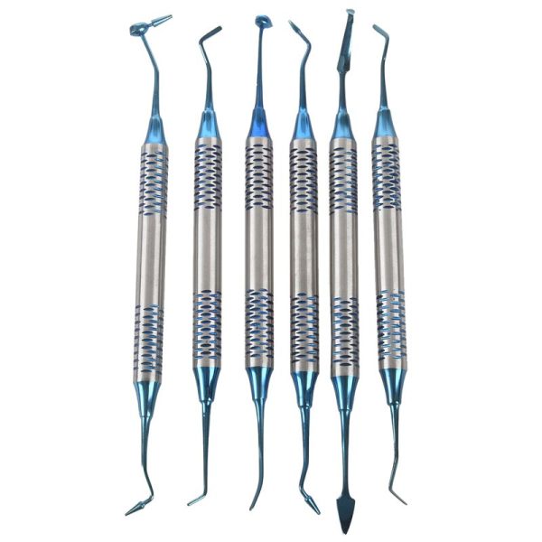 Composite Filling Instrument Hollow Blue (set of 6)