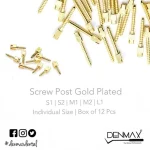 Denmax Screw Post – Gold Plated - Image 2